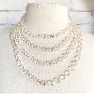 Tarina Tarantino Crystal Multiple Strand Necklace